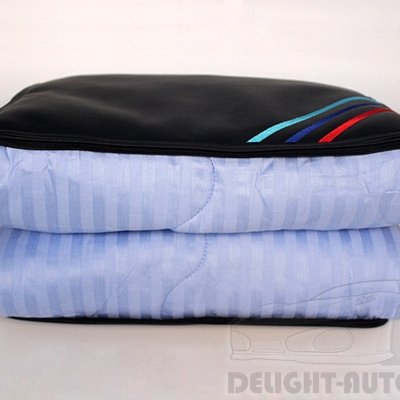 Подушка-одеяло трансформер кожаная c логотипом авто/ CLASSIC