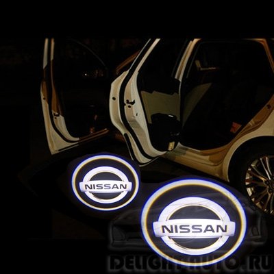 Светодиодный проектор логотипа NISSAN/ беспроводной (2 шт./компл.)